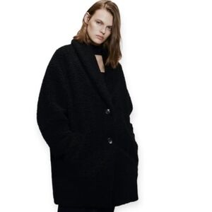 Zara Black Teddy Jacket